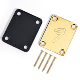 Garvee Placas De Cuello De Guitarra Eléctrica Vintage Con Tornillos Para Guitarras Y Bajos Dorados - Dorado