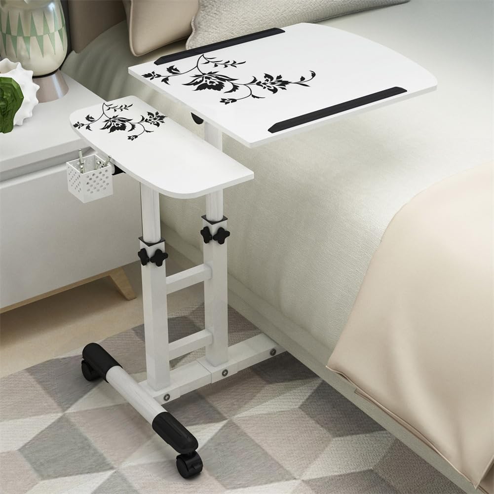 Mesa de ordenador portátil en forma de C con ruedas ajustable Garvee