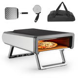 Garvee Horno De Pizza A Gas Portátil Para Exteriores Con Regulador Y Manguera, Gran Área De Cocción, Acero Aislado, Control De Temperatura Preciso, Ideal Para Jardín Y Camping