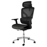 Garvee Silla De Oficina Ergonómica Con Malla, Soporte Lumbar Ajustable, Reposabrazos 3D Para Trabajo Y Juegos, Material Transpirable, Base Resistente, Ruedas Suaves - Negro