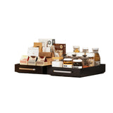 Garvee Organizadores De Armario Deslizantes Para Cocina Y Baño, 2 Unidades, Diseño Negro, Material Resistente, Para Salón Y Dormitorio - Negro