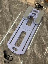 Garvee Tabla de Pilates plegable con bandas de resistencia, cojín para rodillas, entrenamiento abdominal multifuncional, material PP reforzado, diseño compacto para casa - Lila