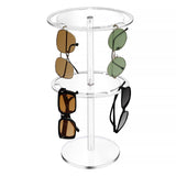 Garvee Organizador De Gafas De Sol Acrílico Soporte Giratorio 360° Transparente Para Mesa Y Escritorio Compacto Y Práctico
