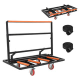Garvee Carro Plataforma Especializado con Borde Protector para Transporte de Placas de Yeso en Obras 907kg Rojo