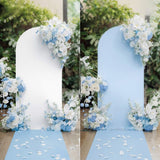 Garvee Funda Arco Boda Doble Cara, Cremallera, 1.2x2.2m, Blanco+Azul, Decoración Fiesta - Blanco & Azul
