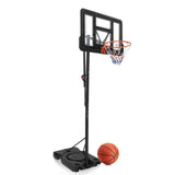 Garvee Aro de Baloncesto Exterior Ajustable 1.7-3.0 m, Base Agrandada, Tablero PC, Portátil, Ruedas, para Patio y Gimnasio, Negro