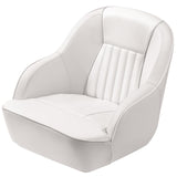 Garvee Asiento Clásico de Capitán con Cojín Estable y Revestimiento Resistente a la Intemperie para Amantes de Paseos Acuáticos Blanco Puro - Todo Blanco
