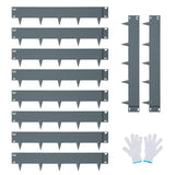 Garvee Bordura Metálica Para Jardín 10-Pack Acero Galvanizado Flexible Resistente A La Intemperie Para Jardines Y Caminos