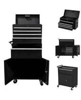Garvee caja de Herramientas Rodante Metal 5 Cajones 2 En 1 Desmontable para Taller y Garaje 56×32×68 cm