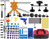 Garvee Kit de Reparación de Abolladuras para Auto con LED USB - Herramientas Ajustables y Adhesivo Rápido para Taller y Hogar, Completo y Fácil de Usar