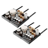 Garvee Cesto Extrable Ajustable De Acero Al Carbono Para Cocina, Gran Profundidad, Organizacin Interior De Armarios, Negro - Negro