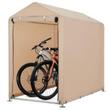 Garvee Cobertizo Para Bicicletas Resistente Y Seguro Con Material Duradero Para Jardín O Garaje - Caqui Claro
