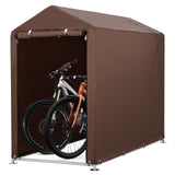Garvee Cobertizo Para Bicicletas - Protección Resistente - Fácil Montaje - Varias Medidas - Ideal Para Jardín - Marrón Oscuro