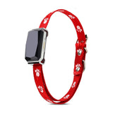 Garvee Tracker Mascota GPS Halsband Nylon IP67 Rojo Echtzeit
