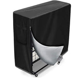 Garvee Funda para cama plegable universal impermeable con cremallera y cordón ajustable, para casa y camping, 99.06x38.1x114.05cm - Negro