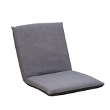 Garvee Silla de suelo Garvee con soporte para la espalda, silla plegable ajustable para lectura, juegos y meditación, 41x40x41cm, gris - Gris