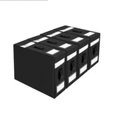 Garvee Set De 4 Organizadores De Sábanas Plegables Grandes Con Asas Y Ventana Cierre De Cremallera Negro Tamaño Único Para Armario Y Bajo Cama - Negro Juego de 4