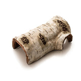 Garvee Casa Refugio Reptil Resina Apariencia Corteza Madera 19.5x15.5x7.1cm Talla M Gris Marfil - 