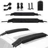 Garvee Almohadillas Blandas para Portaequipajes de Coche 600D Oxford Correas de Amarre para Kayak y Tabla de Surf Universal Negro