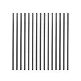 Garvee Balaustre de aluminio para balcón de 82x2.5cm, onda curva, anticorrosión, acabado negro opaco, fácil instalación, para terrazas y escaleras - Negro