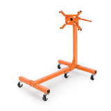 Garvee Soporte para Motor con Rotación 360° y Base de 5 Ruedas, Acero Plegable, Capacidad 680kg, para Reparación Automotriz - Naranja