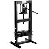 Garvee Prensa Hidráulica 6 Toneladas H-Frame Ajustable con Placas para Taller y Metalurgia Acero Carbono - Negro