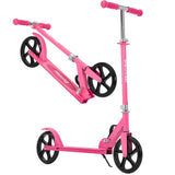 Garvee Patinete Plegable para Niños y Adultos con Ruedas Grandes de 8IN, 3 Niveles Ajustables, Ligero, Rosa Fucsia, Ideal para Paseos Urbanos - Rosa fuerte