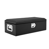 Garvee Caja de Herramientas de Hierro Negra, Placa Diamante Compacta, 51×30×24cm para Pickup RV - Negro