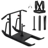 Garvee Weight Sleds para Entrenamiento Ajustable, Acero de Carbono, Compatible con Pesas 2,5cm y 5cm, Base Todo Terreno para Fútbol y Fitness