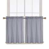 Garvee Cortinas Boho para Cocina con Borlas Terciopelo Opacas Texturizadas 52x15 para Dormitorio y Oficina
