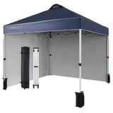 Garvee Carpa Pop Up 10x10 para Playa y Camping, 210D Oxford Azul Marino, Estructura de Acero, Protección UPF 50+, Techo Ventilado - Azul marino