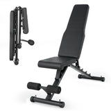 Garvee Banco De Pesas Ajustable Plegable Para Gimnasio En Casa, Multi-Posicin, Acero Resistente, Espacio Reducido, Entrenamiento Completo