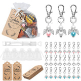 Garvee 30 Unidades De Regalo Para Bautizo Ángel De La Guarda Colgante Llavero Con Bolsa De Organza Regalos Para Recién Nacidos Bodas Fiestas