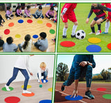 Garvee 10 Puntos Deportivos para Niños, Plástico Resistente, Entrenamiento Deportivo, Fútbol y Baloncesto, 22,9 cm, Multicolor