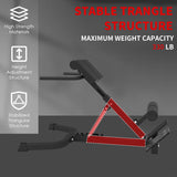 Garvee Banco de Hiperextensión Roman Chair con Capacidad 158 kg, Base Antideslizante, Acero Resistente, Almohadilla de Espuma para Gimnasio en Casa y Comercial - Negro