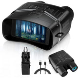 Garvee Dispositivo de Visión Nocturna 4K Digital con Binoculares Infrarrojos para Caza y Camping, Pantalla LED 8 cm, Batería Recargable 4000 mAh