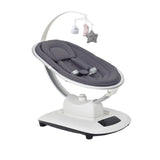 Garvee Mecedora Eléctrica para Bebé con 3 Velocidades y 8 Berceuses, Movimiento Lateral, Material Seguro, Arco de Juegos, Ideal para Dormir y Relajación - Gris Oscuro
