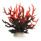 Garvee Plantas Artificiales para Acuario Silicona Simulada Coral y Árbol Marino Negro y Rojo Decoración para Tanque de Peces Diseño Paisajístico - 