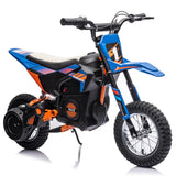 Garvee Motocicleta Eléctrica 24V 7Ah 250W, Todoterreno, 13+ años, Exterior, Azul - Azul