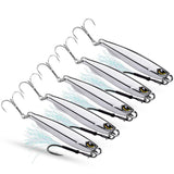 Garvee 5 Señuelos De Pesca 3D Ojos 360 Grados Cebo Artificial Reflectante Con 2 Ganchos Para Agua Dulce Y Salada 30g/1.0oz