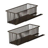 Garvee Organizador De Gabinete Extraíble 2 Pzas, Estantes Deslizantes Multifuncionales, Acero Carbono Resistente Para Cocina Y Baño, Divisores Removibles, Cajones Silenciosos