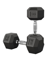 Garvee Set de Mancuernas Hexagonales 2-23 kg con Núcleo de Hierro Fundido y Revestimiento de Goma para Entrenamiento en Casa, Mango de Acero Carbono Texturizado, Varias Pesas