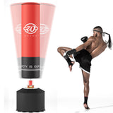 Garvee Bolsa de boxeo con soporte y ventosas alta resistencia PU para gimnasio en casa 177.8cm color rojo