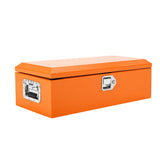 Garvee Caja de Herramientas Naranja Portátil, Hierro Placa Diamante, 51×30×24cm para Talleres Exterior - Naranja
