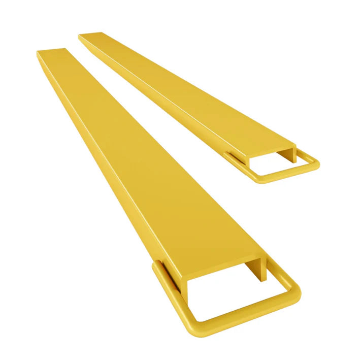 Garvee Extensión para Montacargas 152.4cm  Acero Industrial Q345 Ancho 11.5cm  Espesor 5mm Seguridad de Bloqueo Acabado Amarillo Almacenes Construcción