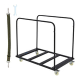 Garvee Carro Plegable de Acero Robusto con Ruedas Giratorias para Transporte de Paneles en Garaje 680kg Rojo