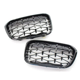 Garvee Rejilla Radiador Serie 1 F20 F21 2011-2014 ABS Negro Brillante Estrella