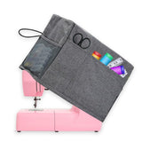 Garvee Funda para máquina de coser universal con bolsillos, plegable, acolchada, tela Oxford resistente, protección completa, color gris - Gris