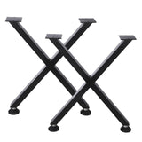 Garvee Pies De Mesa En Acero Carbono X Robustos Para Muebles, 40cm Altura, Negro - Negro-A