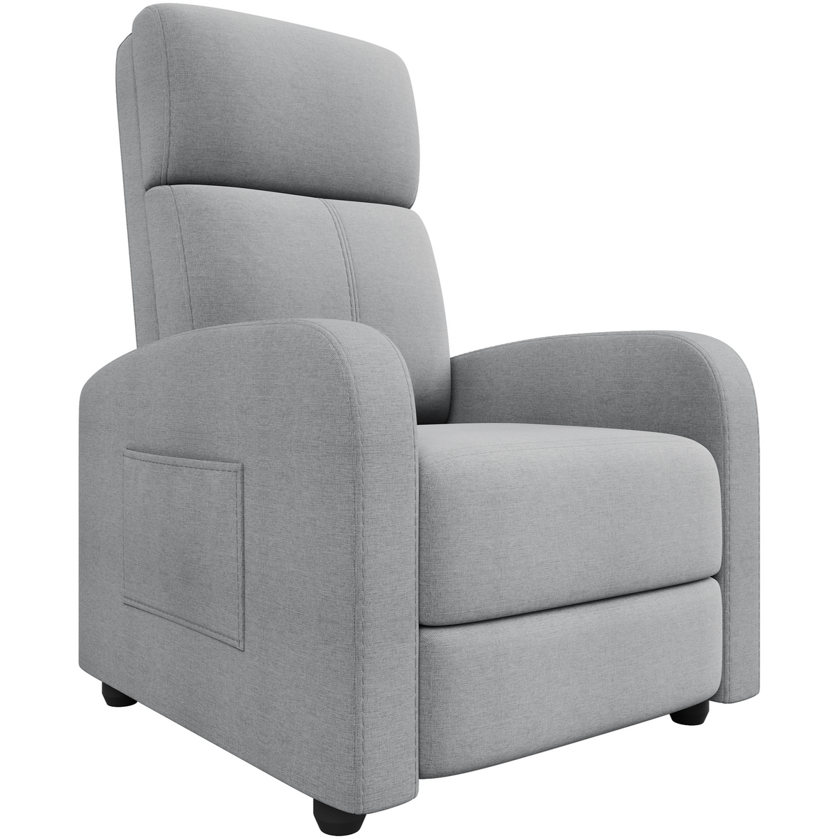 Garvee Sillón Reclinable para Adultos con Ergonomía Ajustable, Bolsillo Lateral, Respaldo Alto, Brazos Anchos, Asiento Acolchado para Sala de Estar